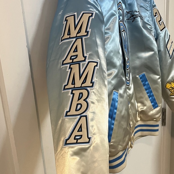 Premium Light Blue Kobe Bryant Legend of the 🐍 Satin Jacket - Picture 7 of 10